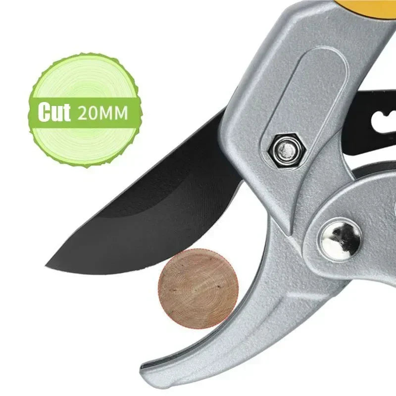 Pruning Shears Ergonomic Rubberized Grip Sharp Blades