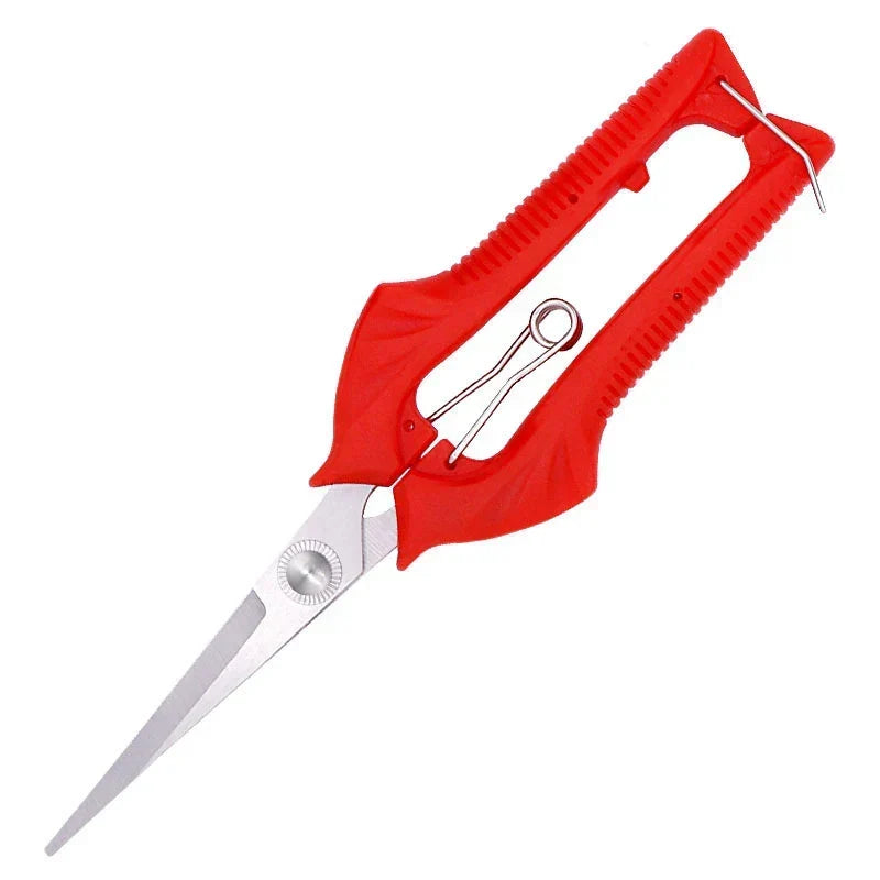 Pruning Shears Hardened Stainless Steel Blade Ergonomic Non-Slip Handle