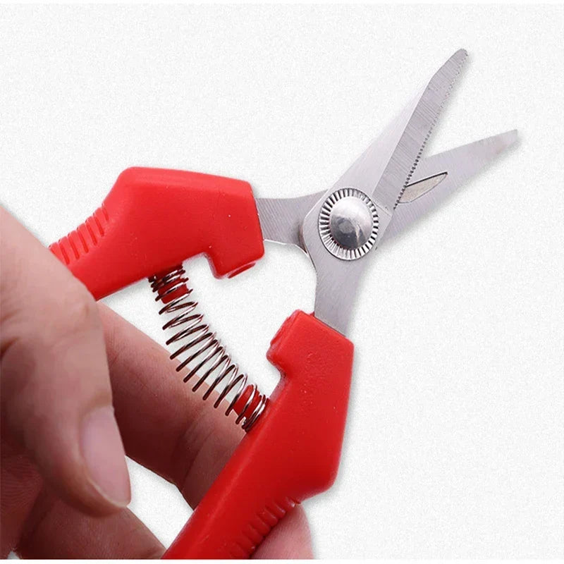 Pruning Shears Hardened Stainless Steel Blade Ergonomic Non-Slip Handle