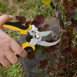 Pruning Shears Stainless Steel Blades Safety Lock & Non-Slip Grip