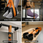 Pull-Up Assistance Bands Double-Foot Stabilizing Up To 150 lb