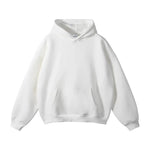 Pullover Hoodie Relaxed Fit Kangaroo Pocket Fixed Hood
