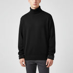 Pullover Sweater Thick Knit Turtleneck Polyester