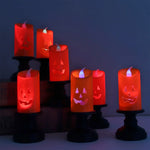 Pumpkin Candle LED Battery-Powered Flame-Free