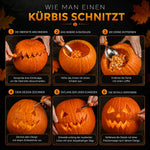 Pumpkin Carving Set Stainless Steel Blades Set of 10 With Storage Bag