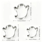 Pumpkin Cookie Cutters Stainless Steel Set of 3