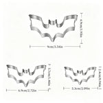 Pumpkin Cookie Cutters Stainless Steel Set of 3