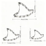 Pumpkin Cookie Cutters Stainless Steel Set of 3