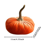 Pumpkin Decor Velvet Plush Cushion