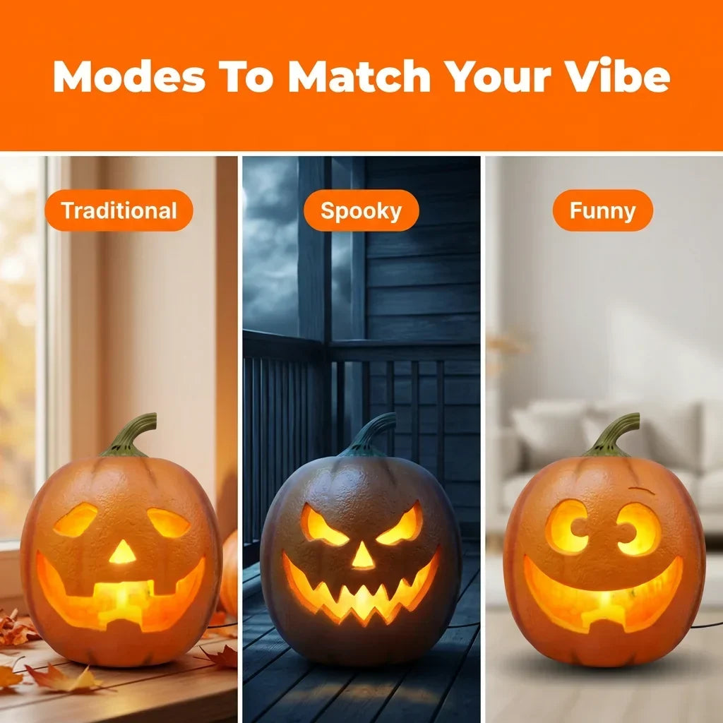 Pumpkin Decoration Motion-Activated Animated@endsection