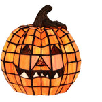 Pumpkin Lamp Mosaic Design USB-Powered Warm White Glow