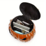 Pumpkin Treat Bag Detachable Shoulder Strap Two-Way Zipper