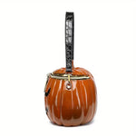 Pumpkin Treat Bag Detachable Shoulder Strap Two-Way Zipper