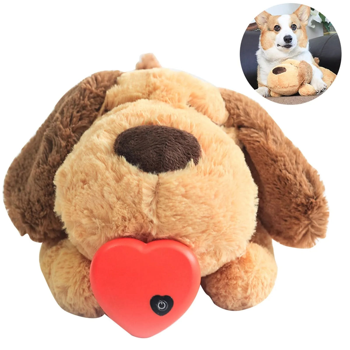 Puppy Plush Toy Heartbeat Simulator Soft Washable