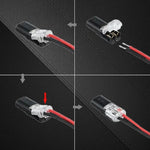 Push-In Connector Double-Wire Locking 100 Pack