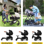 Pushchair Board Seat And Stand 360° Wheels