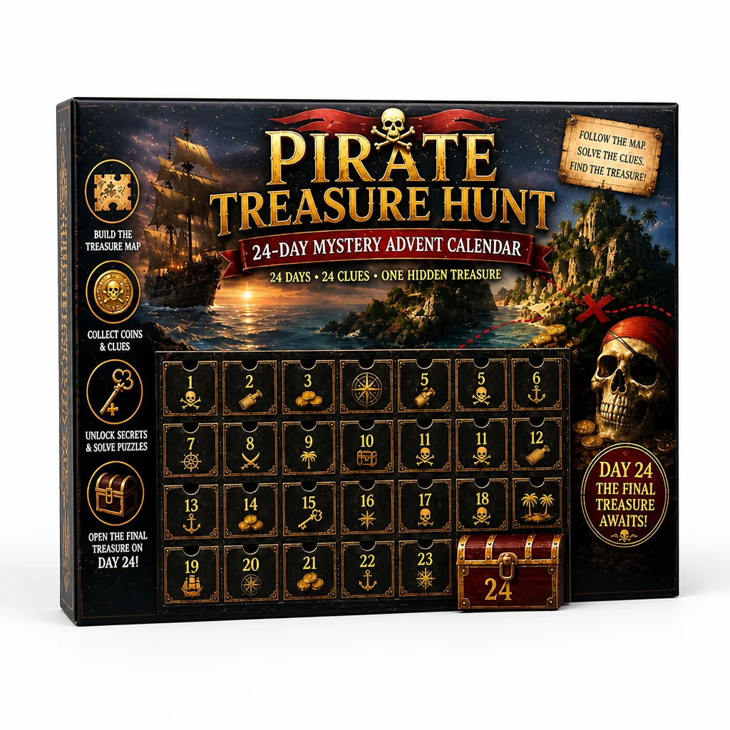 Puzzle Advent Calendar 24-Day Escape Room Challenge, Six Themes