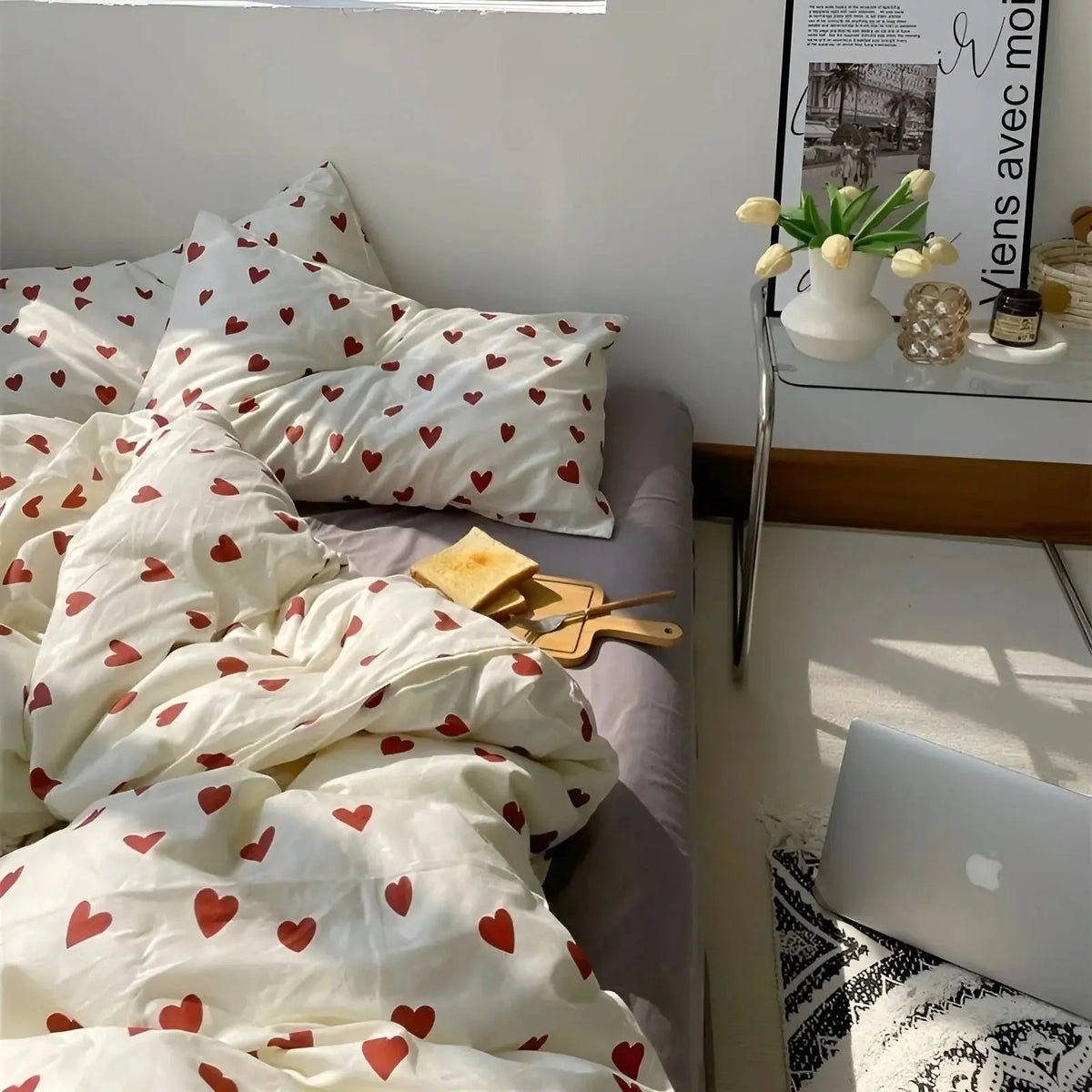 Quilt Cover Set 100% Cotton Breathable & Hypoallergenic