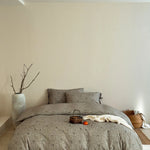Quilted Bedding Set Breathable Cotton Tie Closures