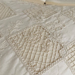 Quilted Bedding Set Cotton Ruffled 4-Piece With Bed Skirt