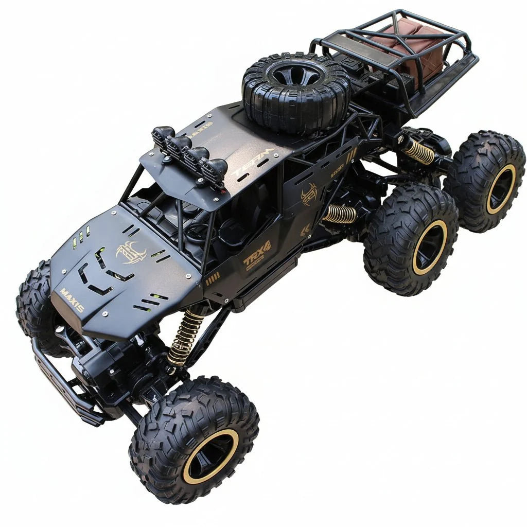 RC Monster Truck 4WD LED Lights Shock-Absorbing Suspension