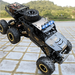 RC Monster Truck 4WD LED Lights Shock-Absorbing Suspension