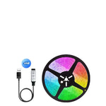 RGB LED Strip Lights Color-Changing App & IR Remote
