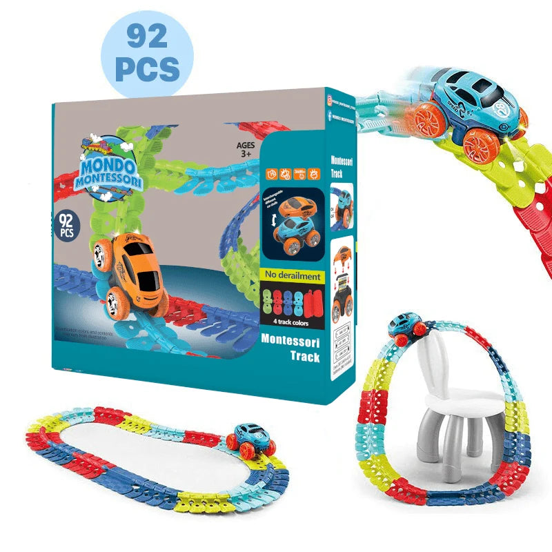 Race Track Set Flexible Curves & Loops