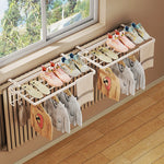 Radiator Drying Rack Foldable Steel Space-Saving Multi-Zone Dryer