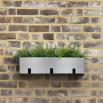Railing Planter Brushed Aluminum 36 Inch Rust-Resistant