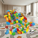 Railway Building Set Modular Tracks Rechargeable Locomotive