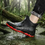 Rain Boots Waterproof PVC High Shaft Anti-Slip Sole