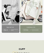 Rain Jacket EVA Longline Backpack-Compatible Hooded