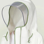 Rain Jacket EVA Longline Backpack-Compatible Hooded