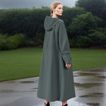 Rain Jacket Longline Water-Repellent Breathable Layer