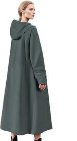 Rain Jacket Longline Water-Repellent Breathable Layer