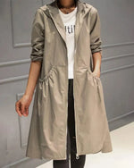 Raincoat Hooded Water-Resistant Wind-Blocking