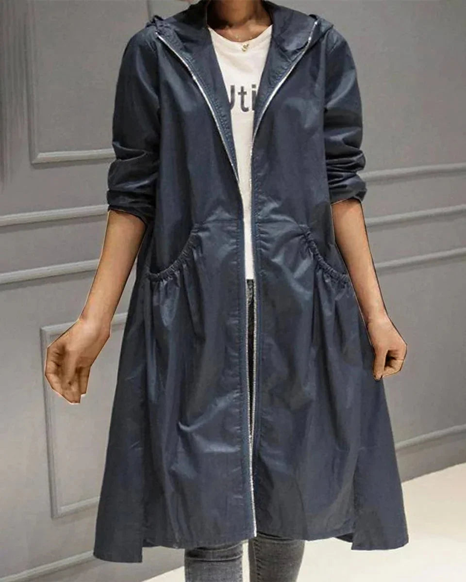 Raincoat Hooded Water-Resistant Wind-Blocking