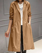 Raincoat Hooded Water-Resistant Wind-Blocking