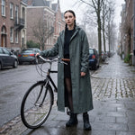 Raincoat Long Water-Repellent Wind-Resistant Packable Design