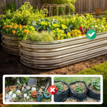 Raised Garden Bed Galvanized Steel Modular Tool-Free Assembly