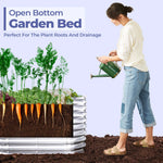 Raised Garden Bed Galvanized Steel Modular Tool-Free Assembly