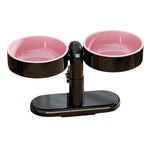 Raised Pet Bowl Height-Adjustable Detachable Bowls & Suction Base