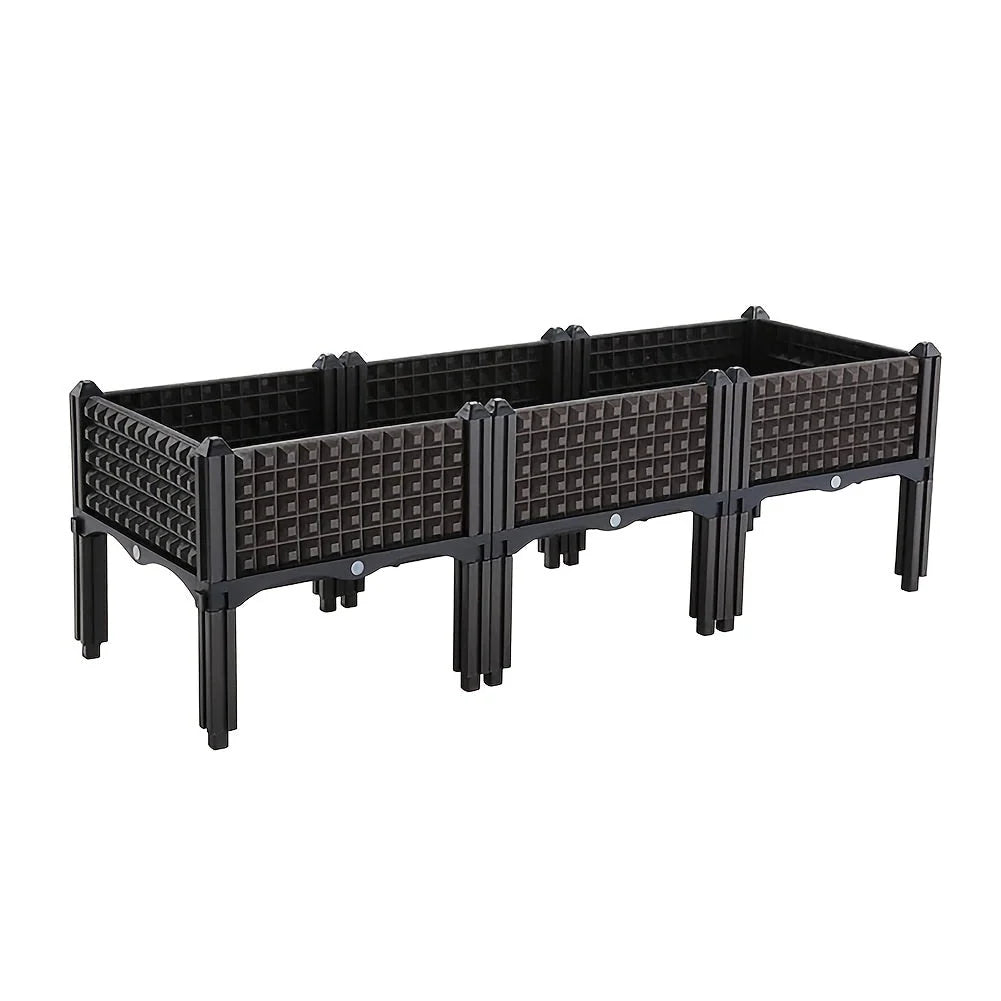 Raised Planter Self-Draining Food-Grade Plastic Weatherproof