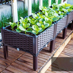 Raised Planter Self-Draining Food-Grade Plastic Weatherproof