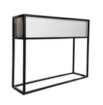 Raised Planter Trough Brushed Aluminum Elevated Iron Stand Rust-Resistant