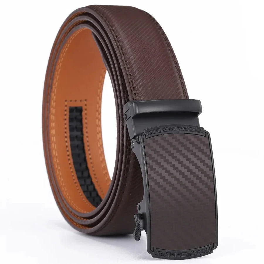 Ratchet Belt Automatic Slide Buckle Quarter-Inch Adjustment