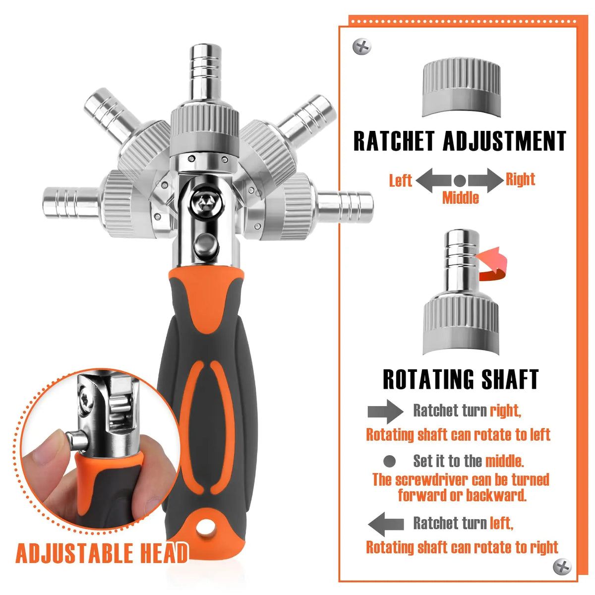 Ratchet Screwdriver Set 68-Piece Magnetic Holder & Portable Case