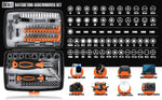 Ratchet Screwdriver Set 68-Piece Magnetic Holder & Portable Case