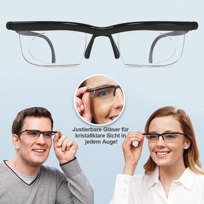 Reading Glasses Adjustable Focus Twist Lenses Lightweight Frame